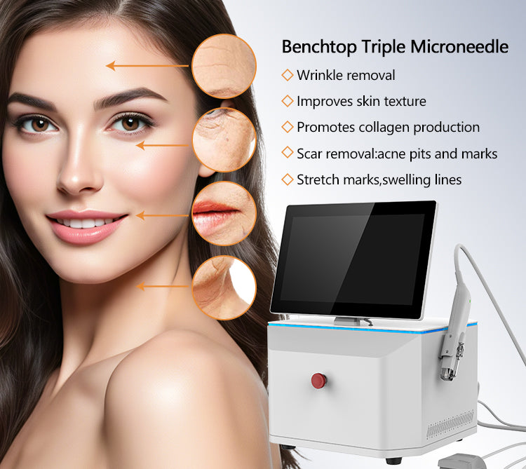 RF Microneedle 4 in 1 Skin Anti-aing Device Thermal RF Needle Machine Skin Rejuvenation