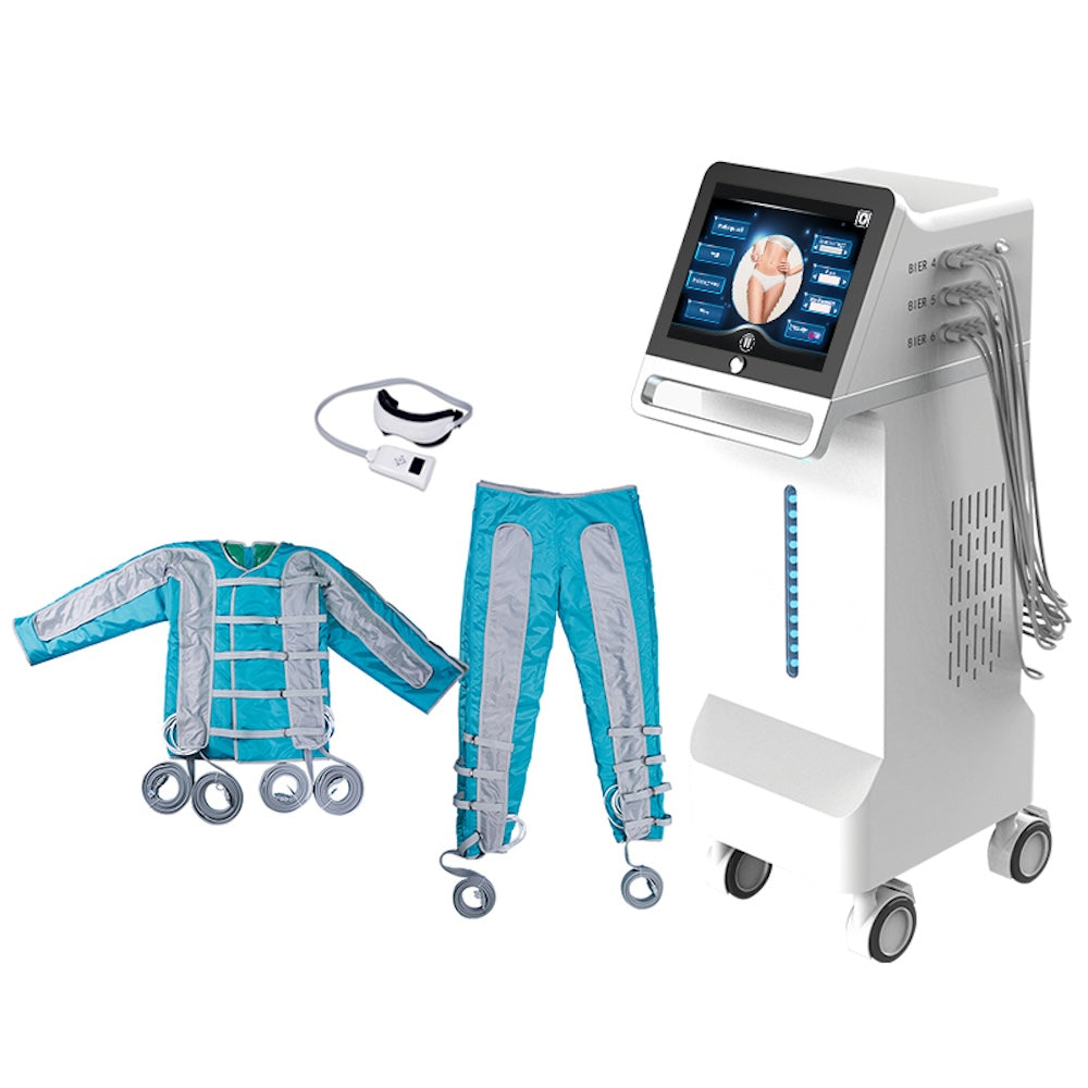 New IR Pressotherapy Body Massage Slimming Muscle Stimulate Lymphatic Drainage Therapy Full Set Jacket Pants