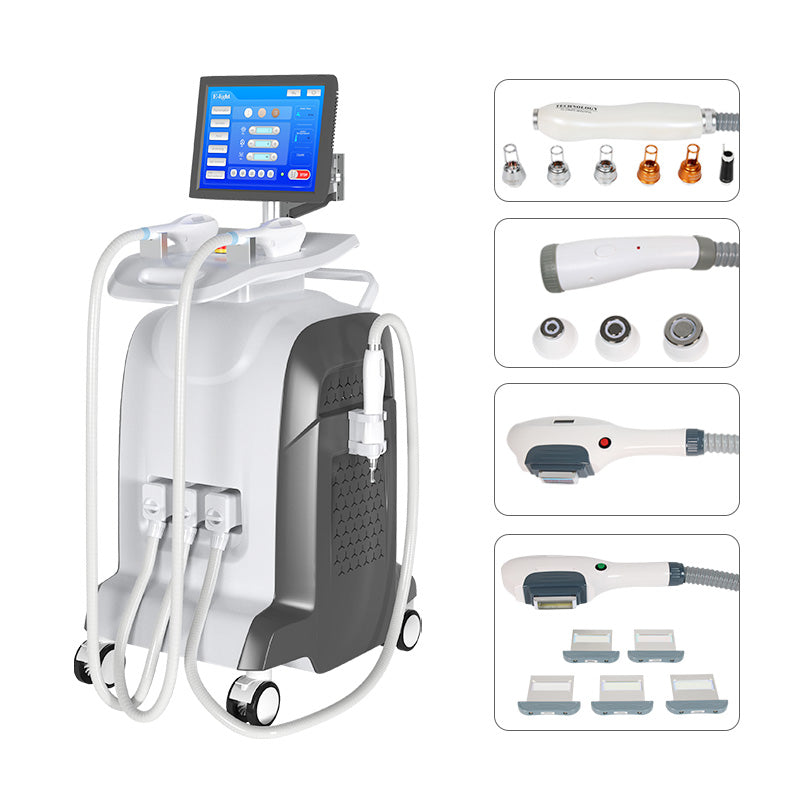 Professional RF IPL PicoLaser Tattoo Remove Machine Permanent Hair Removal E-light OPT Painless Skin Rejuvenation RF Tightening Depilator