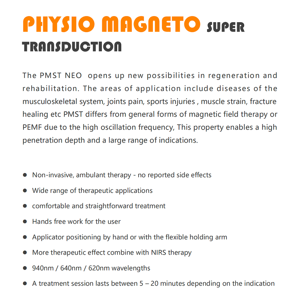 PMST Physio Magneto Physical Therapy PEMF Exercise Rehabilitation Equipments Back Pain Relief Physiotherapy Equipment Machine