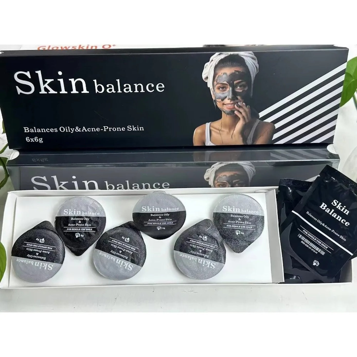Skin Balance Black Capsule CO2 Oxygen Glowskin Pod Serum for Facial Machine Skin Rejuvenation Oil Skin Balance