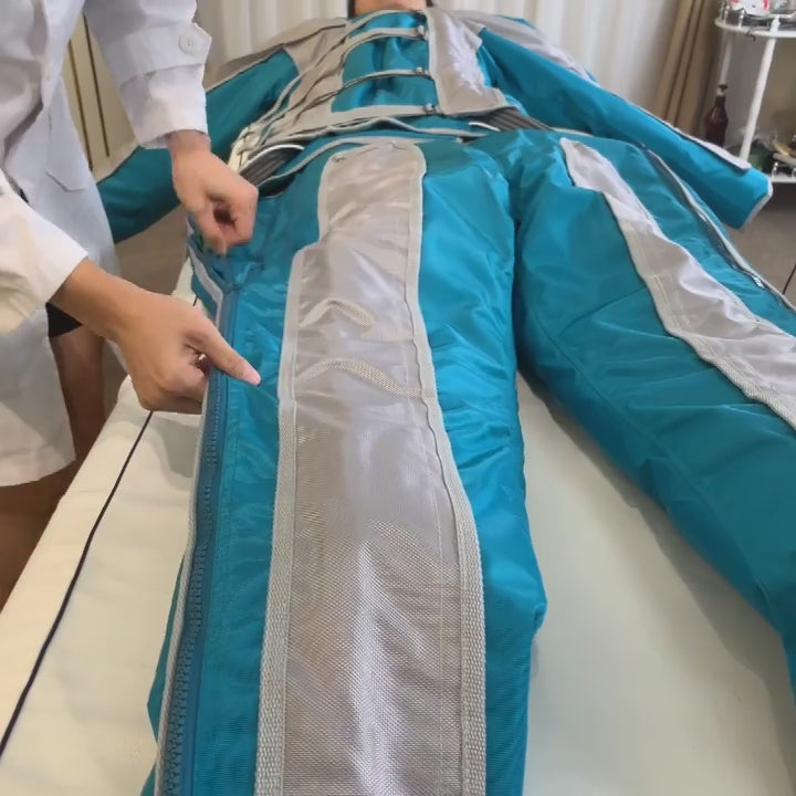 New IR Pressotherapy Body Massage Slimming Muscle Stimulate Lymphatic Drainage Therapy Full Set Jacket Pants