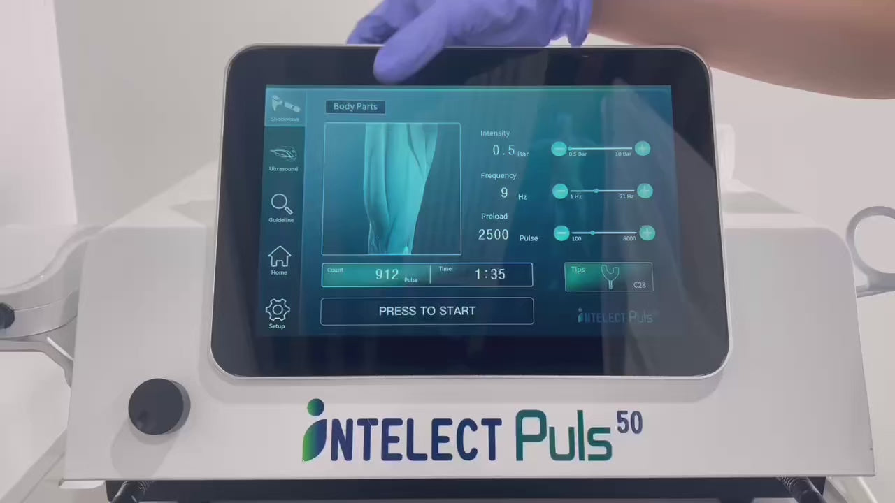 10bar Shockwave Physical Therapy Device 2in 1 Spine Pain Relief Muscle Relax Tissue Repair