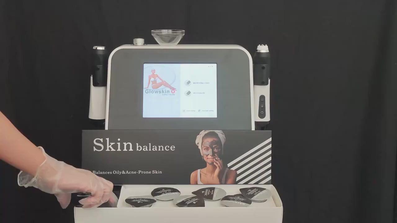 Skin Balance Black Capsule CO2 Oxygen Glowskin Pod Serum for Facial Machine Skin Rejuvenation Oil Skin Balance