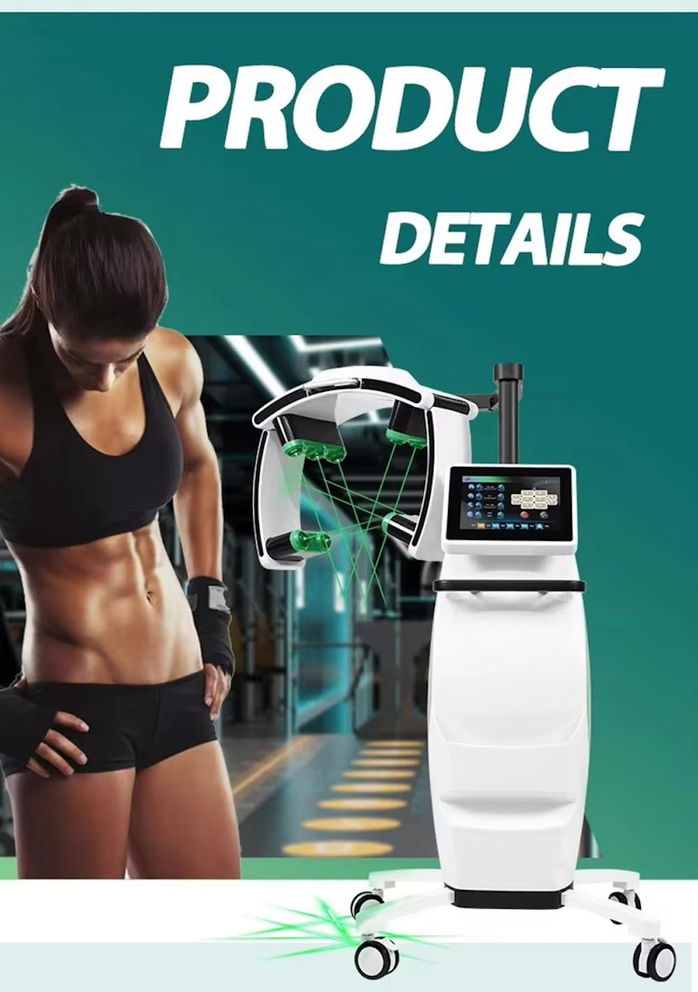 Popular 10D Maxlipo Therapy 532nm Green Light Skin Lifting Fat Burning Weight Loss Body Massage Roller Machine for Beauty Salon