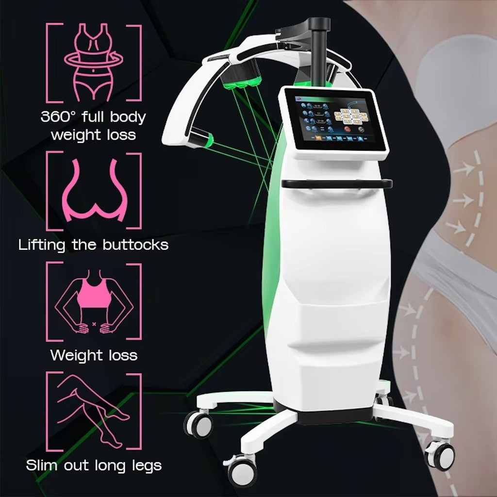 Popular 10D Maxlipo Therapy 532nm Green Light Skin Lifting Fat Burning Weight Loss Body Massage Roller Machine for Beauty Salon
