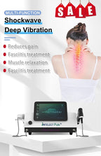 10bar Shockwave Physical Therapy Device 2in 1 Spine Pain Relief Muscle Relax Tissue Repair