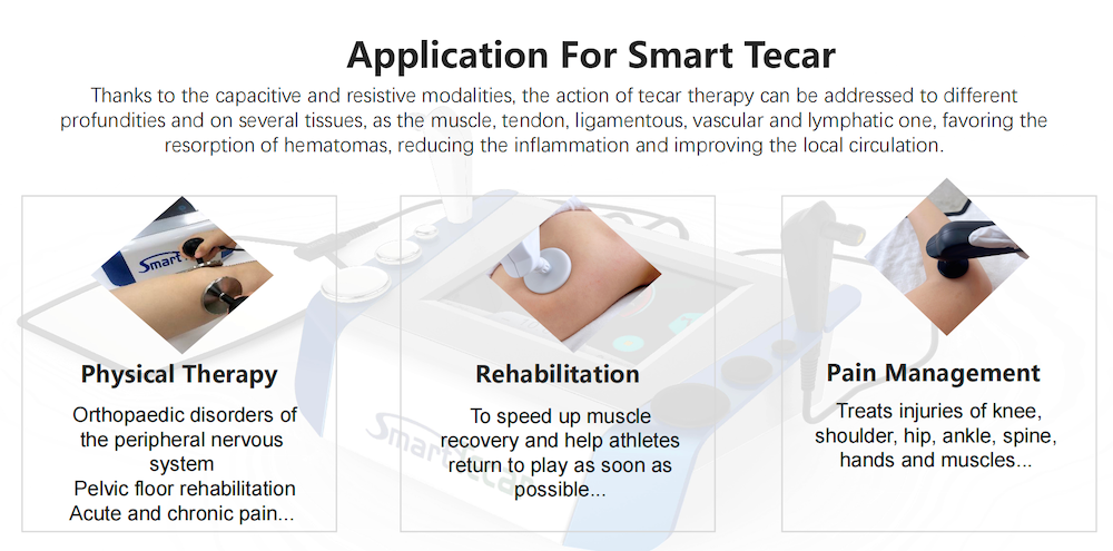 Popular Portable Body Massage Skin Firming CET-RET 448KHZ Therapy Machine Tecar Physiotherapy Pain Relief