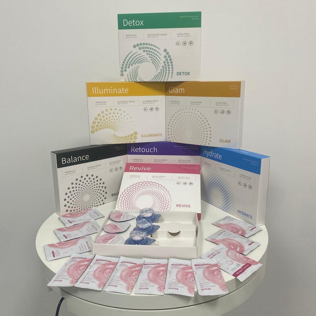 New Popular 7 Types Oxygen Facial Machine Pods Kit Oxygen Pod Capsule Co2 Bubble Oxygenation Pod Serum Skin Care