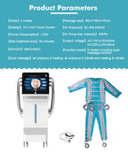 New IR Pressotherapy Body Massage Slimming Muscle Stimulate Lymphatic Drainage Therapy Full Set Jacket Pants