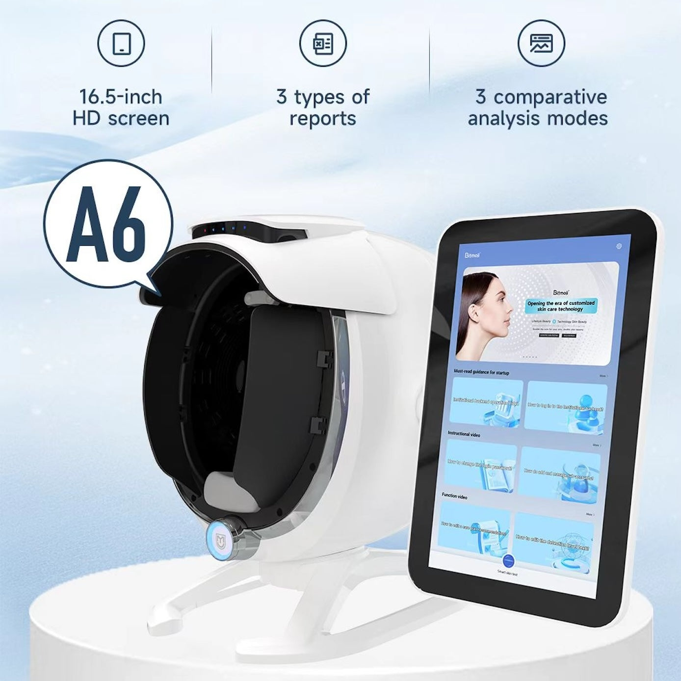 AI Dermatology Skin Analyzer Machine 3d Face Analysis Scanner