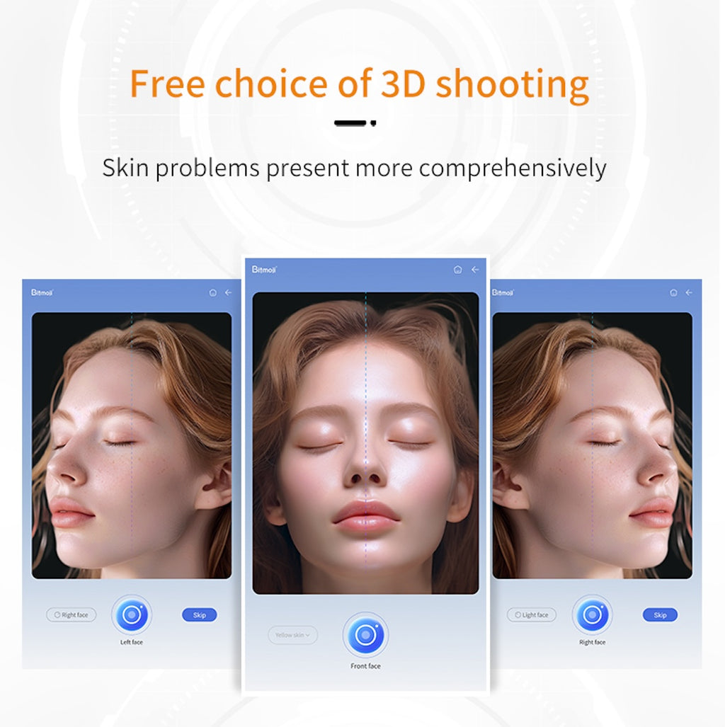 15.6 inch AI Dermatology Skin Analyzer Machine 3d Face Analysis Scanner