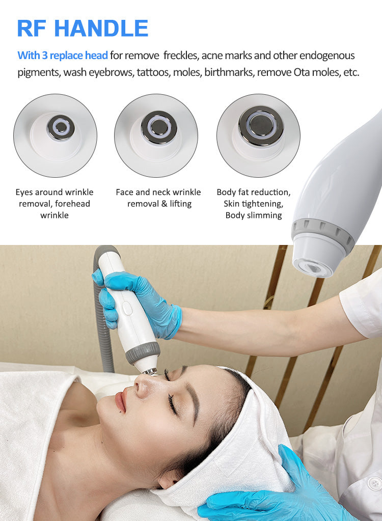 Professional RF IPL PicoLaser Tattoo Remove Machine Permanent Hair Removal E-light OPT Painless Skin Rejuvenation RF Tightening Depilator