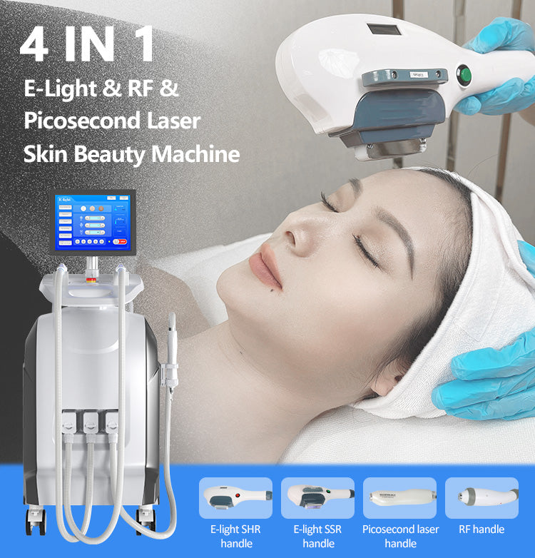 Professional RF IPL PicoLaser Tattoo Remove Machine Permanent Hair Removal E-light OPT Painless Skin Rejuvenation RF Tightening Depilator