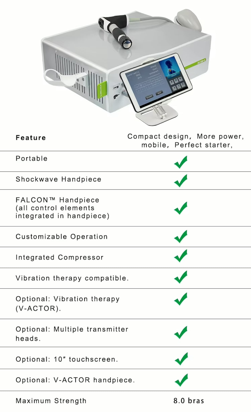 Extracorporeal Medical Radial Shockwave Therapy Machine for Body Skeletal Muscle Pain Relief ED Treatment