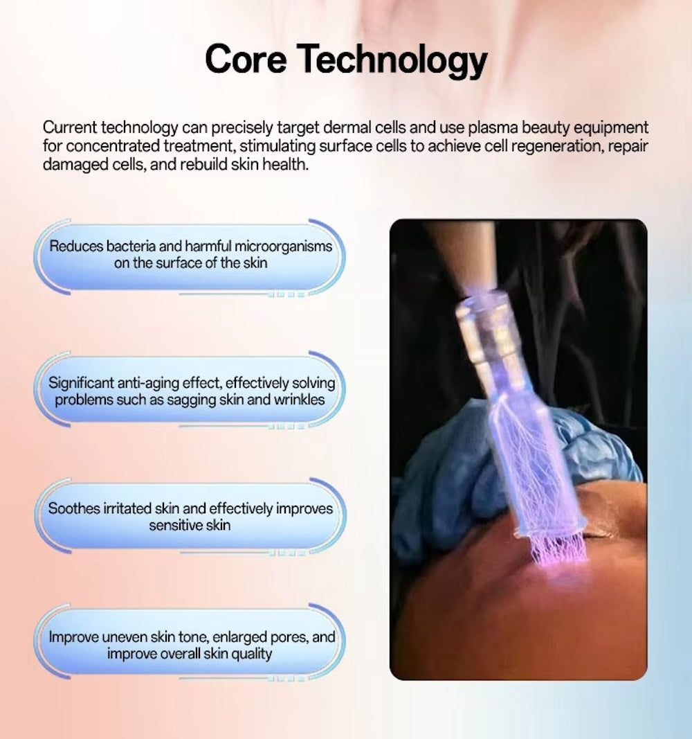 Cold Plasma Skin Care Beauty Home Use Tools Cold Plasma Instrument for Efficient Skin Rejuvenation Acne Management