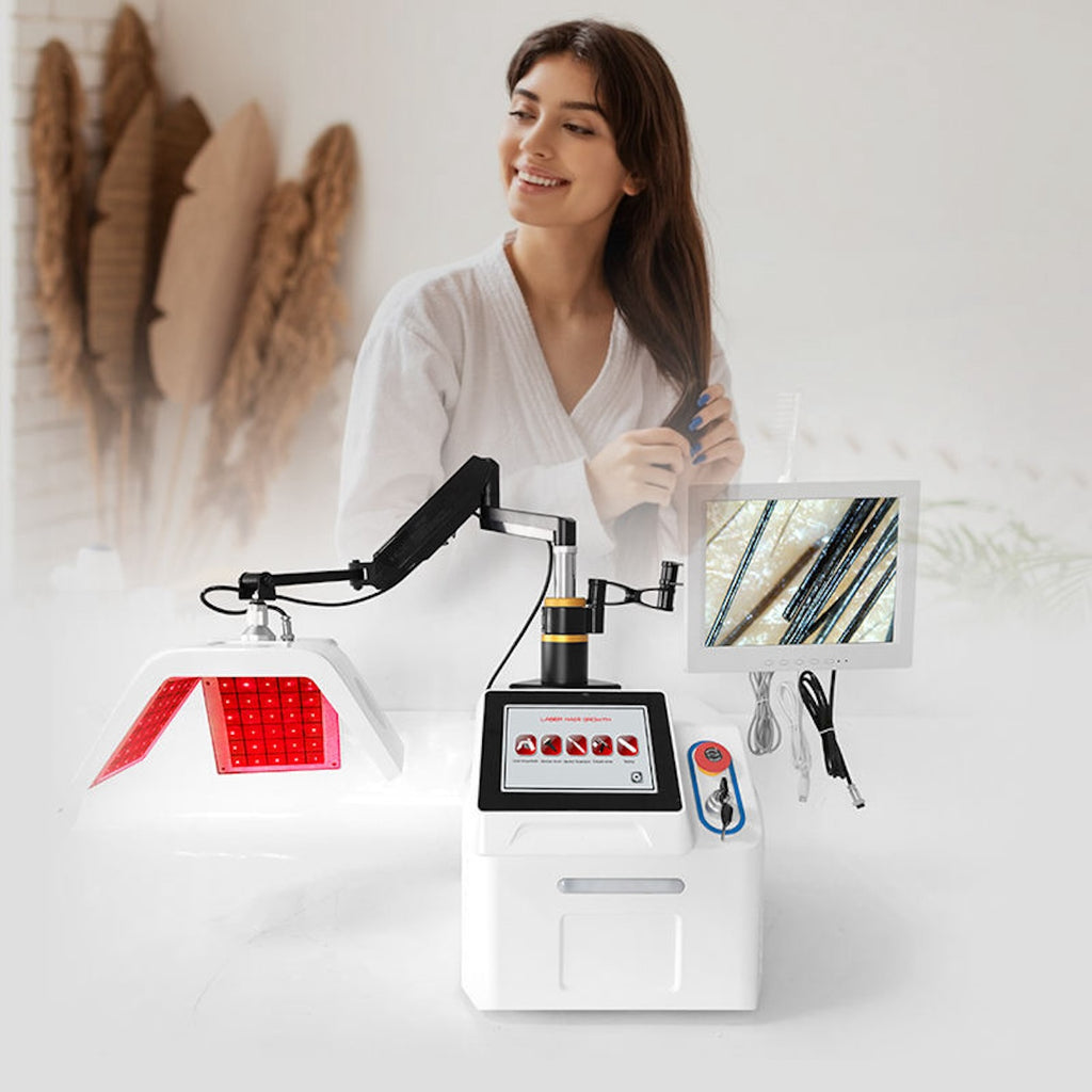 Newest Hair Loss Treatment Hair Regrowth Treatments Machine Ozone Therapy Scalp Massage Machine Receding Hairline
