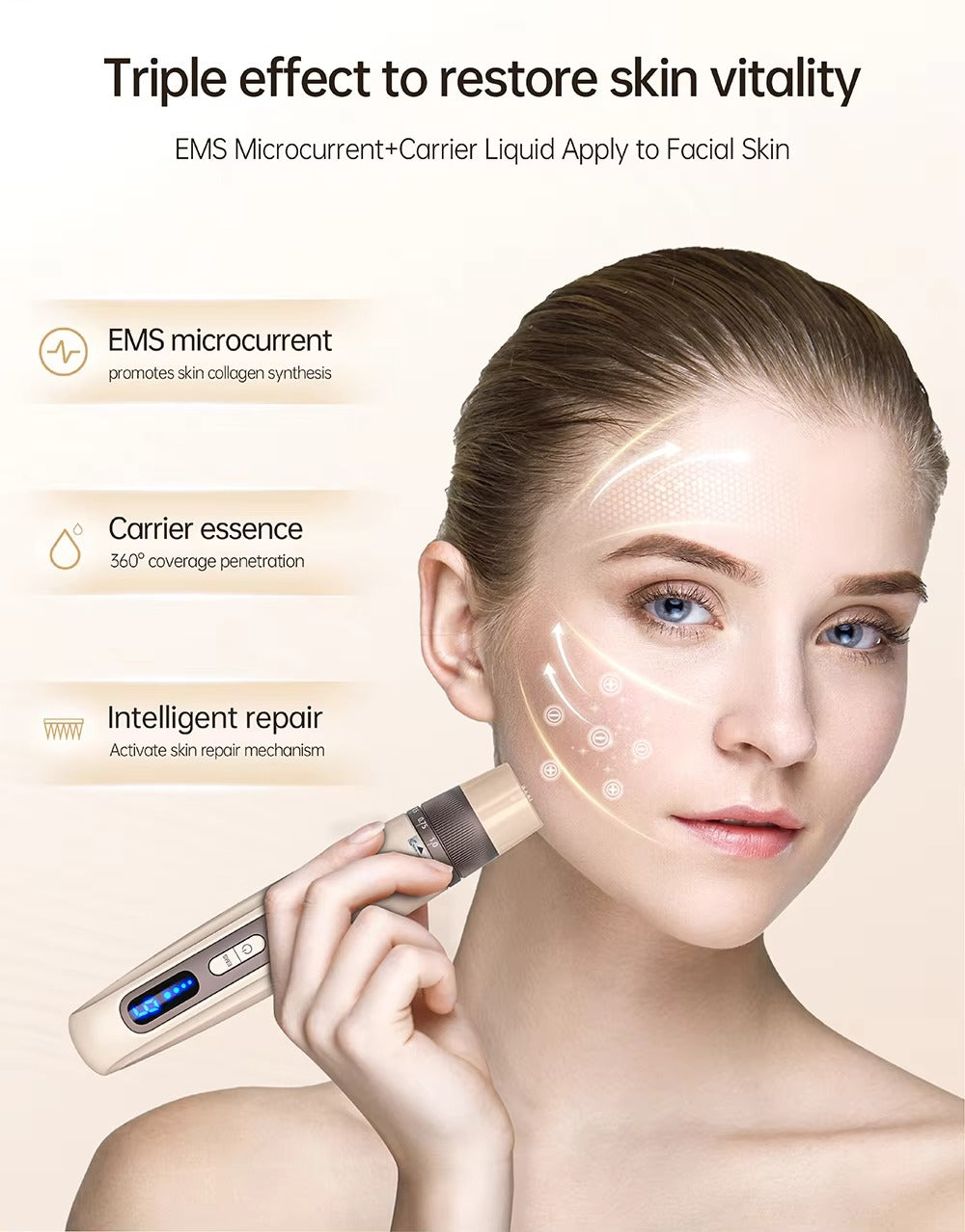 Latest Micro Needle Pen Hydra Pen H5 with EMS Micro Current Electric Portion Home Use Derma Pen with Serums Applicator