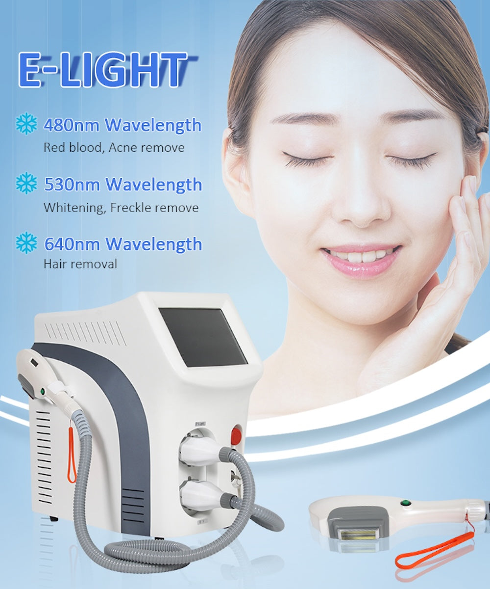 IPL OPT E-light RF 2 in 1 Permanent Hair Removal Epilator E-light Skin Rejuvenation RF Wrinkle Removal Skin Whitening