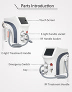 IPL OPT E-light RF 2 in 1 Permanent Hair Removal Epilator E-light Skin Rejuvenation RF Wrinkle Removal Skin Whitening
