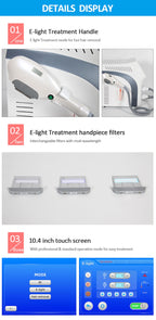 IPL OPT E-light RF 2 in 1 Permanent Hair Removal Epilator E-light Skin Rejuvenation RF Wrinkle Removal Skin Whitening