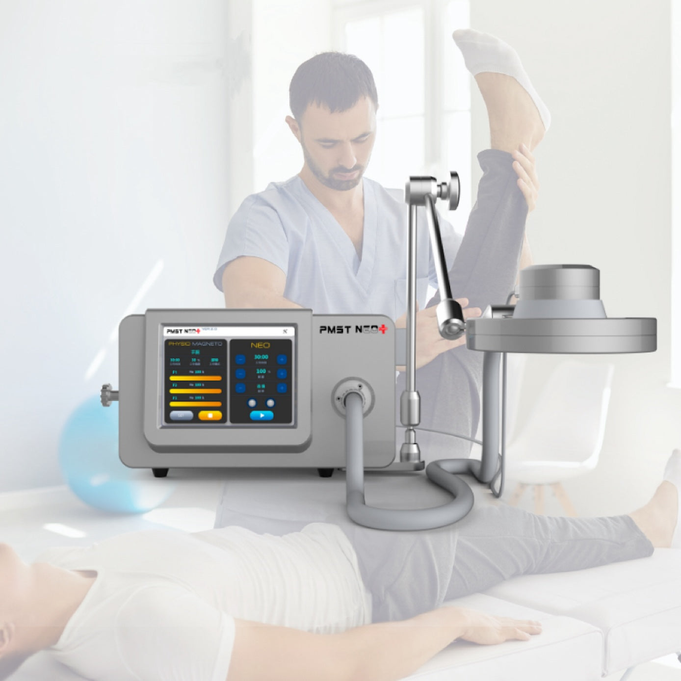 Newest PEMF Laser Physio Magneto for Chronic Pain And Degenerative Arthritis PMST NEO+ Pulsed Electromagnetic Machine