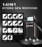 14in1  Hydra Facial Machine Microdermabrasion Diamond Peel Skin Rejuvenation RF Anti-Aging Oxygen Plasma