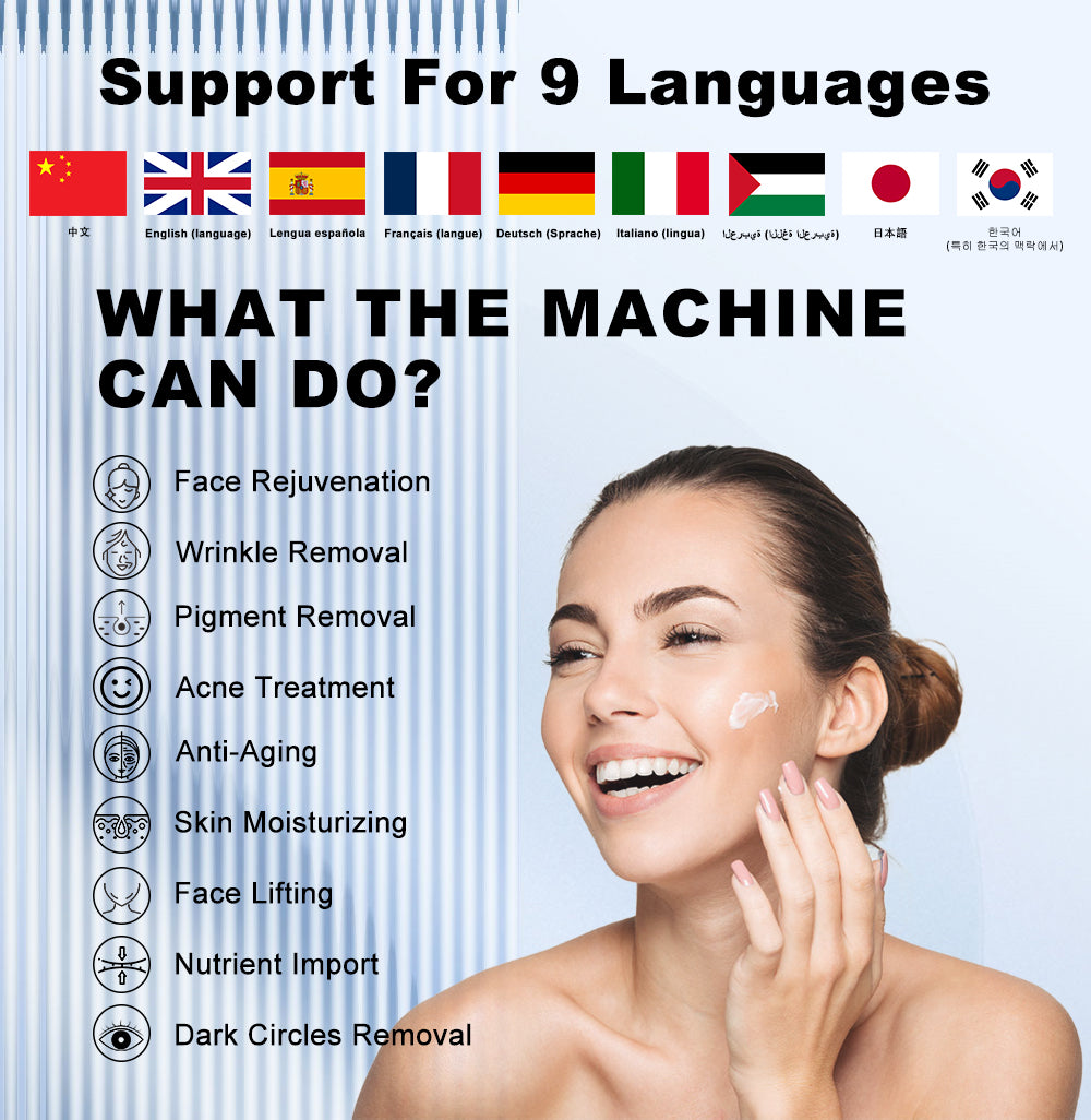 14in1  Hydra Facial Machine Microdermabrasion Diamond Peel Skin Rejuvenation RF Anti-Aging Oxygen Plasma