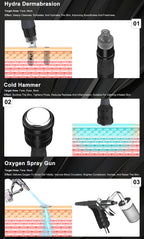 14in1  Hydra Facial Machine Microdermabrasion Diamond Peel Skin Rejuvenation RF Anti-Aging Oxygen Plasma