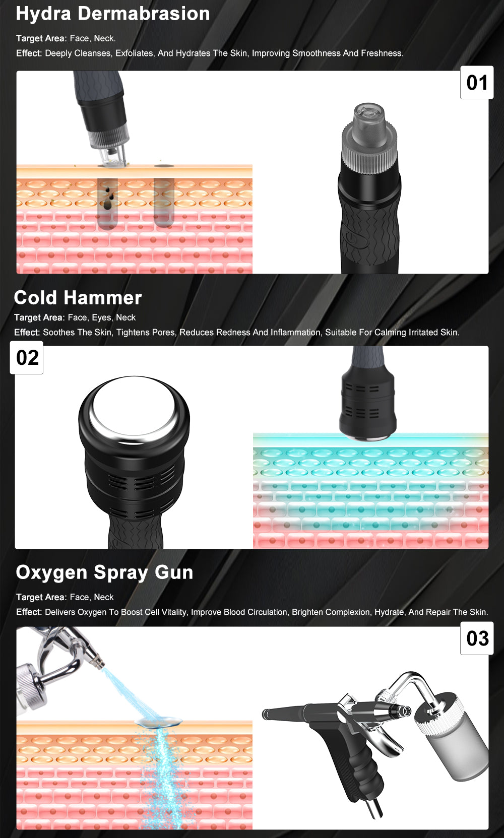 14in1  Hydra Facial Machine Microdermabrasion Diamond Peel Skin Rejuvenation RF Anti-Aging Oxygen Plasma