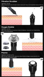 14in1  Hydra Facial Machine Microdermabrasion Diamond Peel Skin Rejuvenation RF Anti-Aging Oxygen Plasma