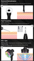 14in1  Hydra Facial Machine Microdermabrasion Diamond Peel Skin Rejuvenation RF Anti-Aging Oxygen Plasma