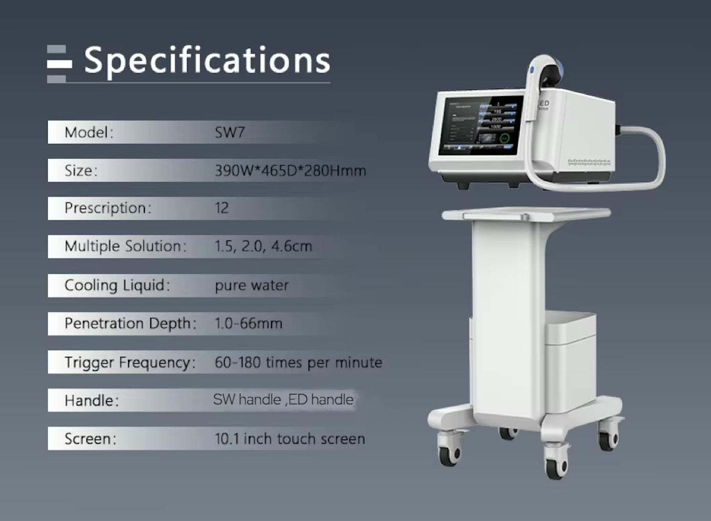 New FSWT Focused Shockwave for Pain Relief Physiotherapy Focus Shockwave Machine