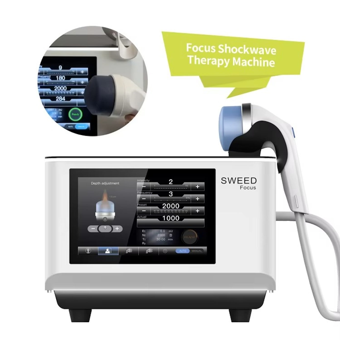 New FSWT Focused Shockwave for Pain Relief Physiotherapy Focus Shockwave Machine