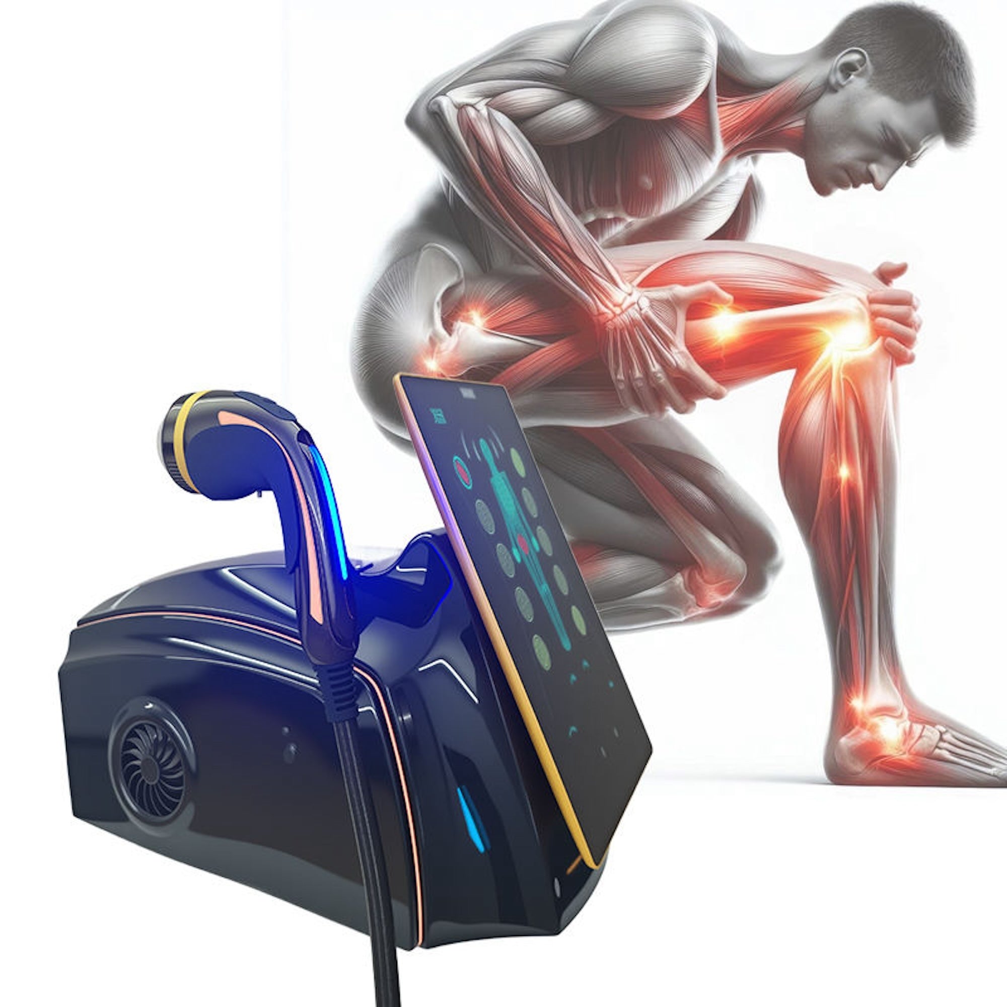 Shockwave Therapy Machine Focusing Shockwave Therapy Electromagnetic Machine Physical Therapy Pain Relief for Human and Pet