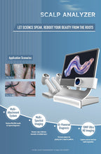 AI Smart Scalp Care Hair Analyzer 3 Detector 13 Type Analysis Indicators Beauty Salon Clinic Use