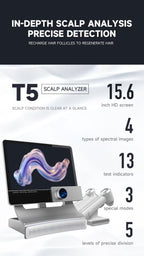 AI Smart Scalp Care Hair Analyzer 3 Detector 13 Type Analysis Indicators Beauty Salon Clinic Use