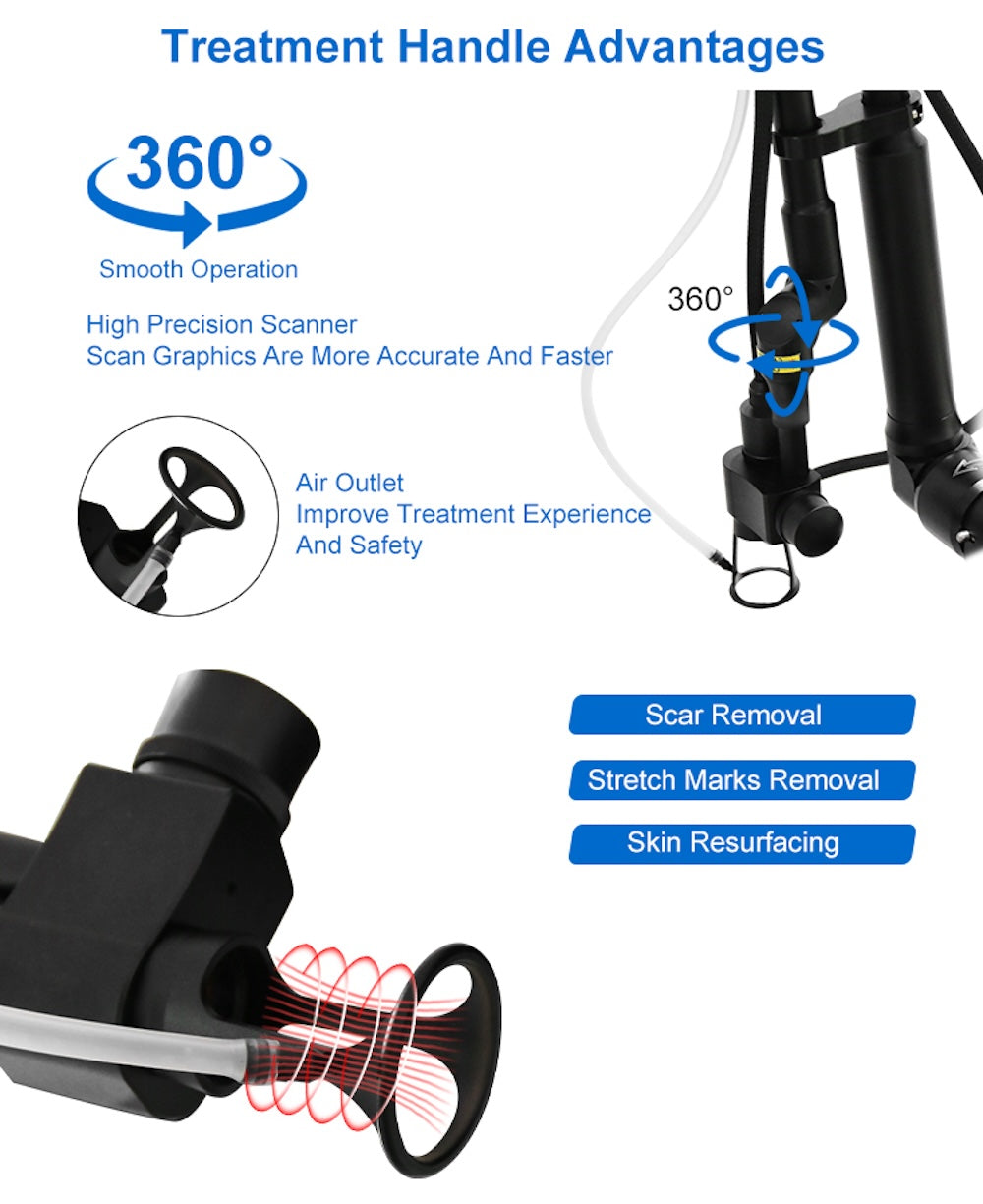 CO2 Fractional Laser Machine High Speed Stretch Mark Removal Scar Acne Treatment Vaginal Tightening