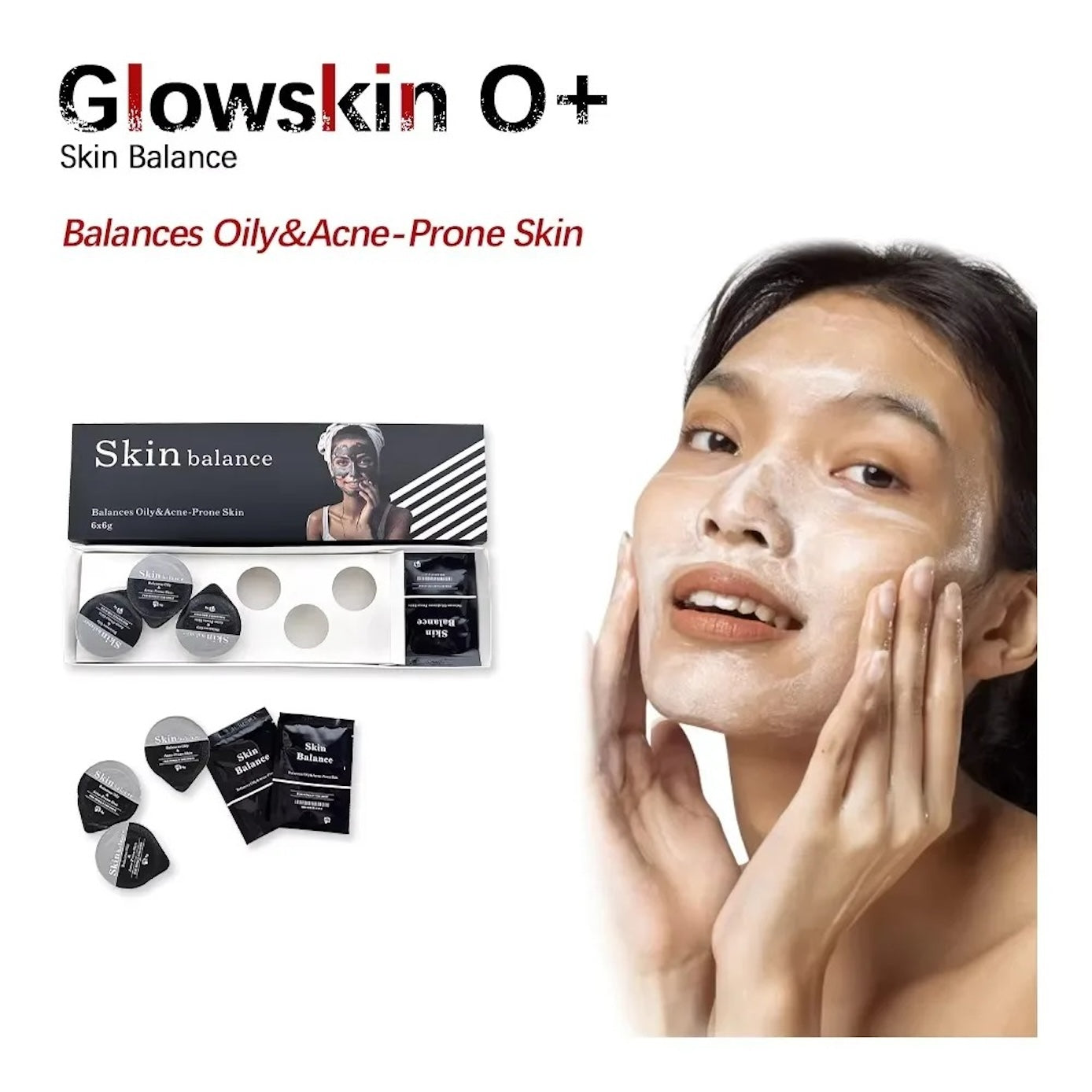 Skin Balance Black Capsule CO2 Oxygen Glowskin Pod Serum for Facial Machine Skin Rejuvenation Oil Skin Balance