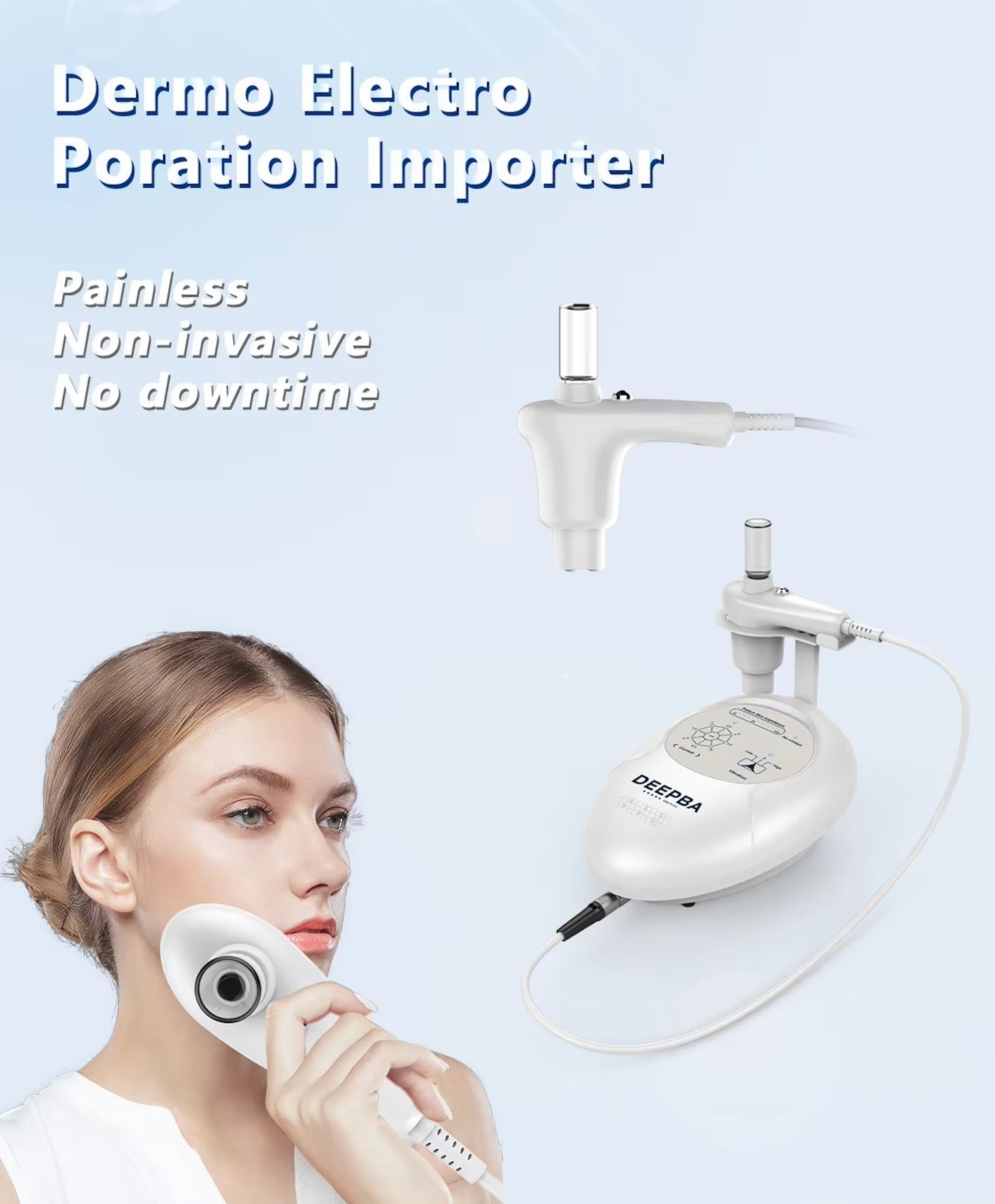 Hot Selling Home Use Effectively Introduce Skin Care EMS Product Guided Dermo Electro Proration Non-Invasive Beauty Machine