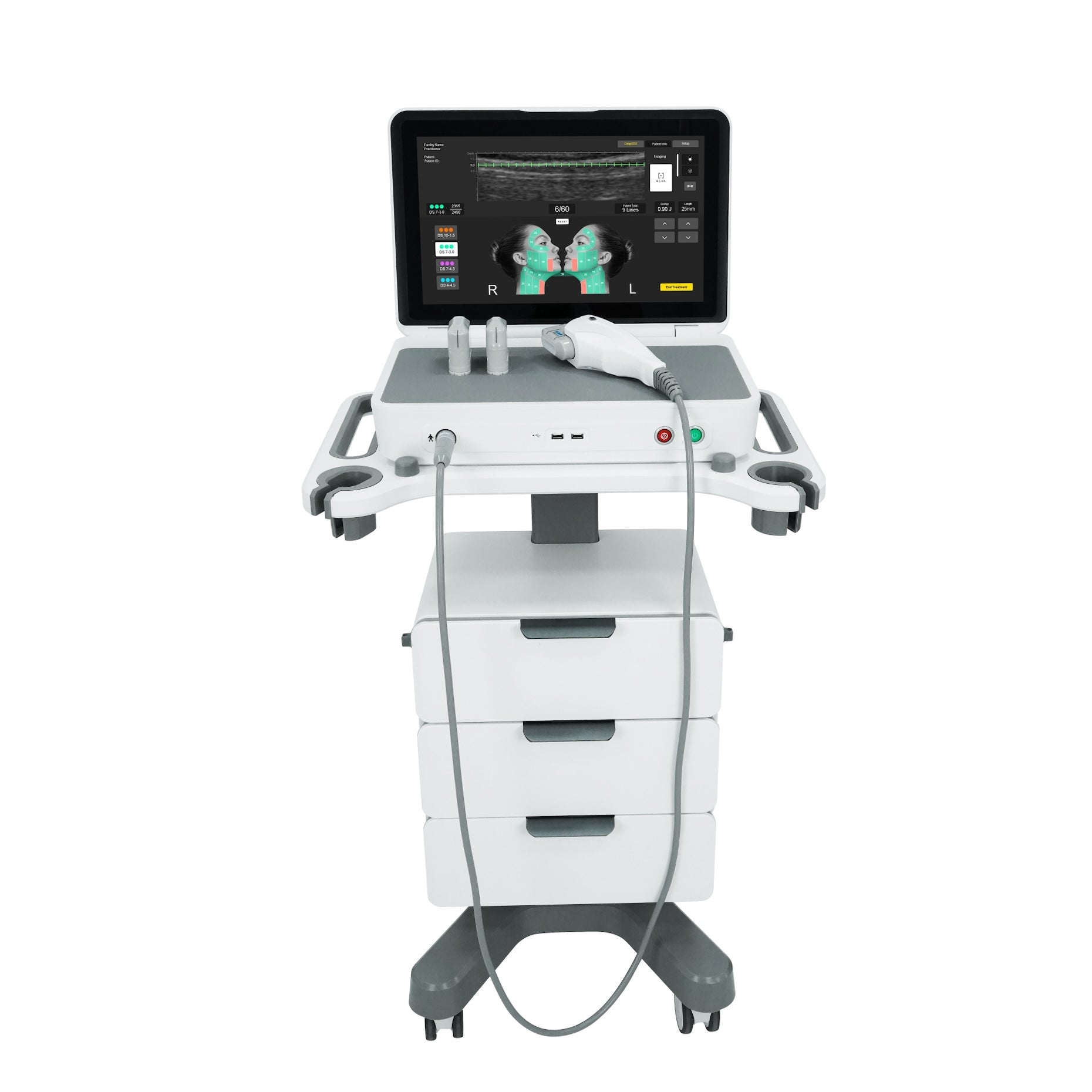 Newest Generation 2.0 Hifu High Frequency Anti-Aging Ultra Sound Therapy Face Body Lifting Device SMAS Wrinkle Removal Machine