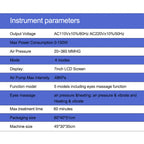 Professional Air Pressure Pressotherapy Machine High Waist Pants for Leg Massage Lymphatic Drainage Suit Weight Loss Device