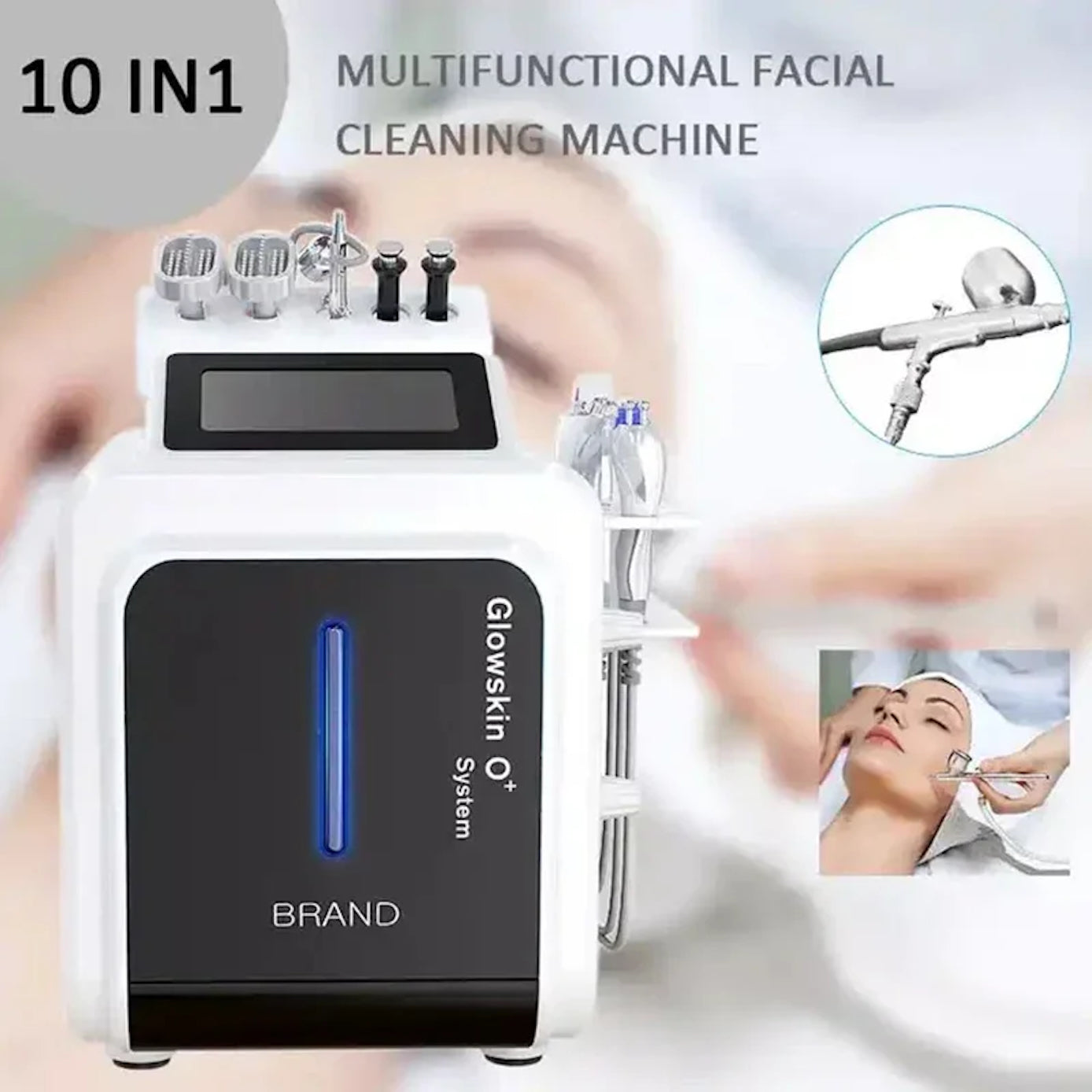 Microdermabrasion Machine for Facial Peel SPA Steam Vacuum Carpet Cleaning Targeting Body Face Eyes Hydro Dermabrasion