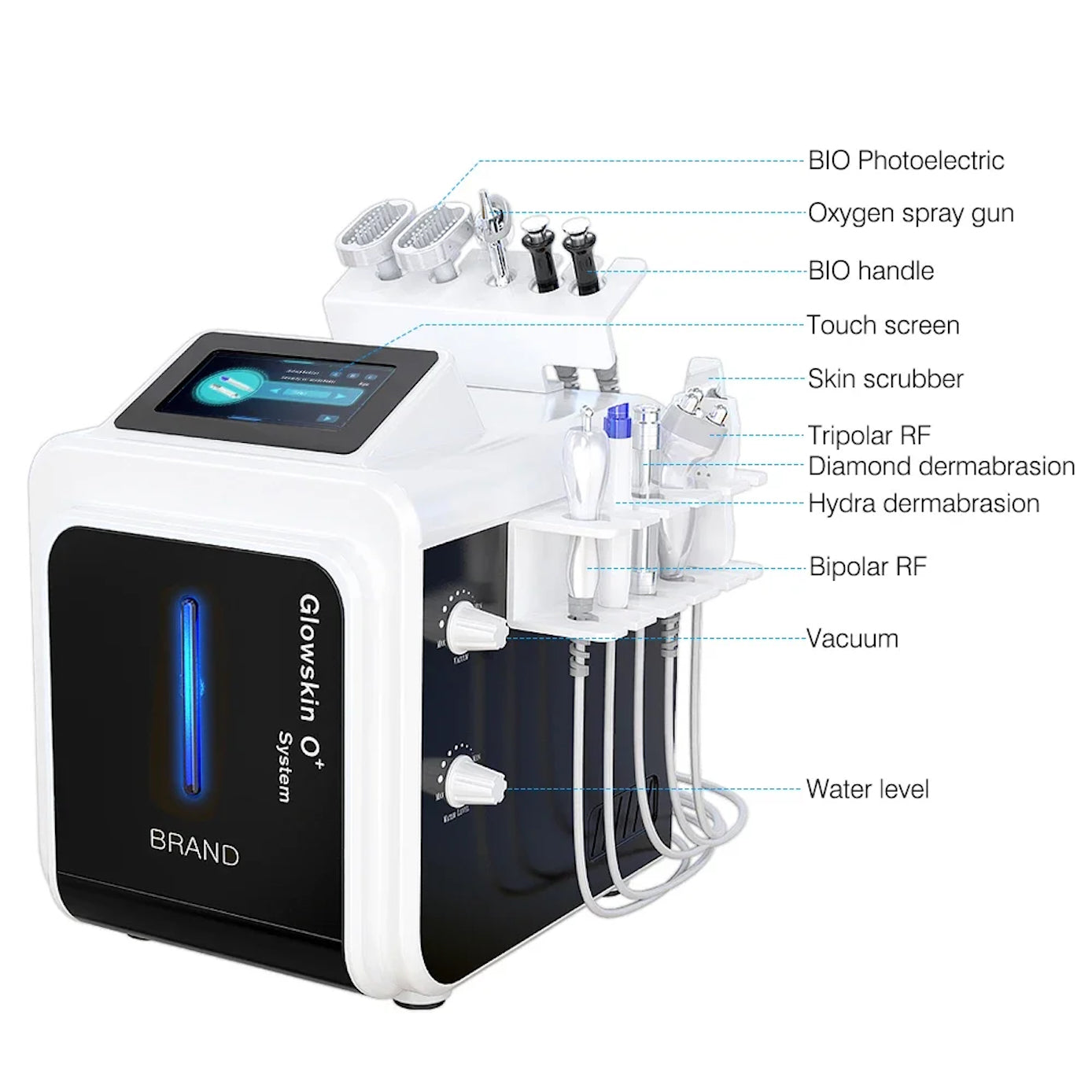 Microdermabrasion Machine for Facial Peel SPA Steam Vacuum Carpet Cleaning Targeting Body Face Eyes Hydro Dermabrasion