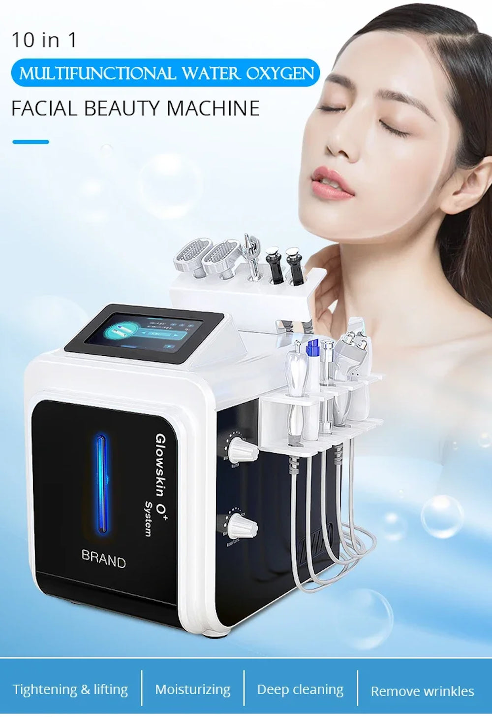 Microdermabrasion Machine for Facial Peel SPA Steam Vacuum Carpet Cleaning Targeting Body Face Eyes Hydro Dermabrasion