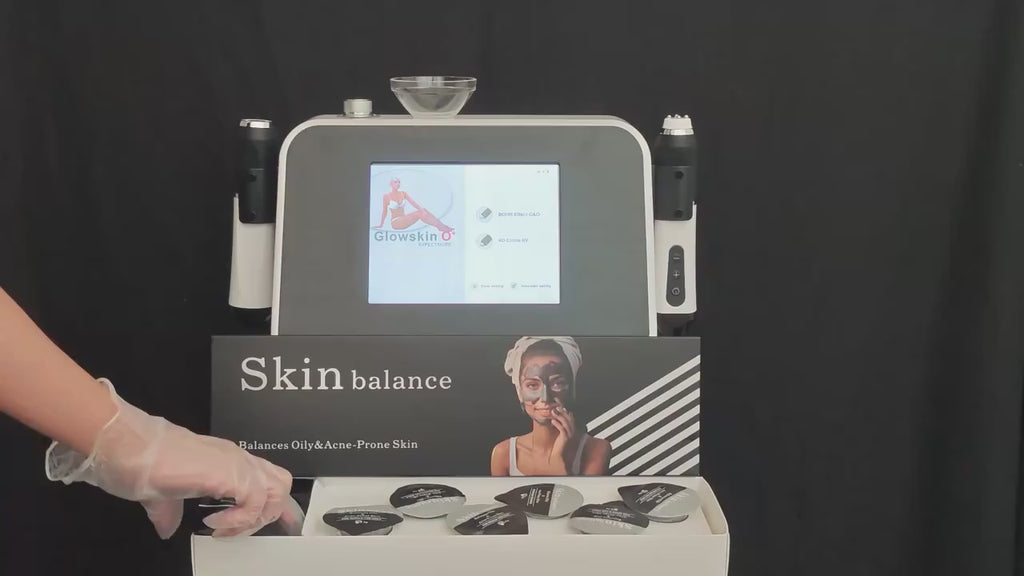 Skin Balance Black Capsule CO2 Oxygen Glowskin Pod Serum for Facial Machine Skin Rejuvenation Oil Skin Balance