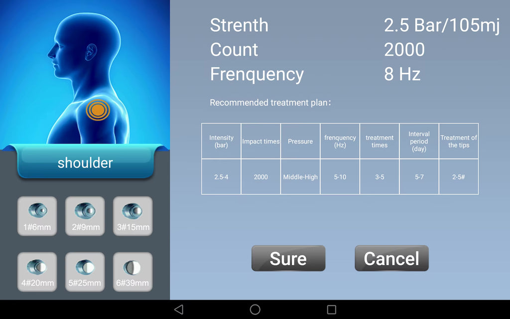 Extracorporeal Medical Radial Shockwave Therapy Machine for Pain Relief ED Treatment