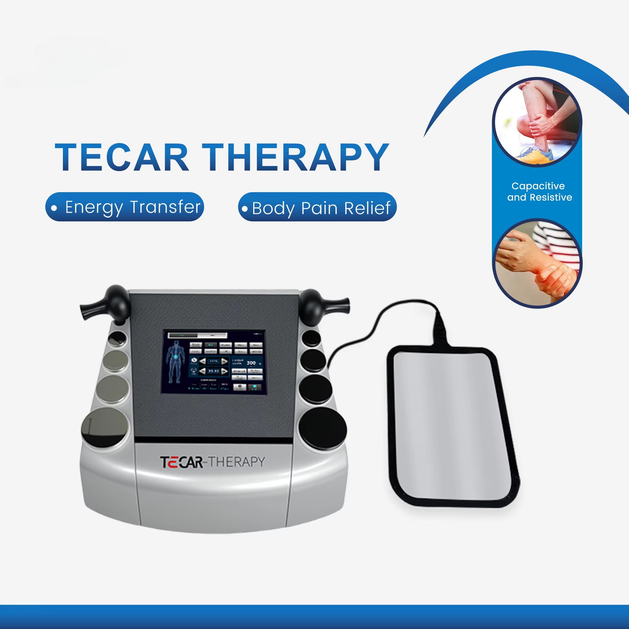Muscle Pain Relief Tissue Physiotherapy Tecar Cet Ret 448khz Cellulite Removal Slimming Machine