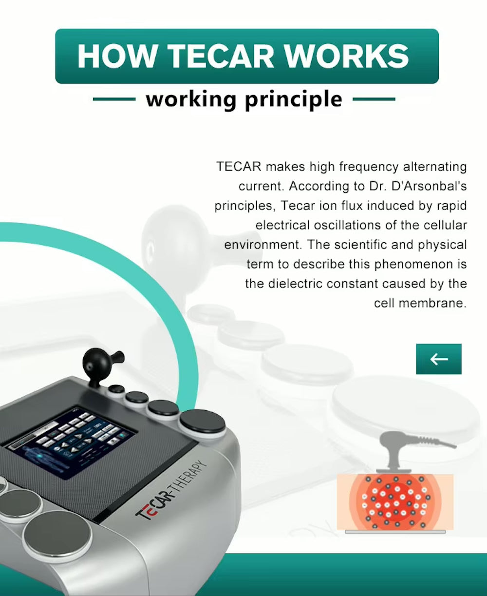 Muscle Pain Relief Tissue Physiotherapy Tecar Cet Ret 448khz Cellulite Removal Slimming Machine