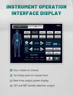 Muscle Pain Relief Tissue Physiotherapy Tecar Cet Ret 448khz Cellulite Removal Slimming Machine